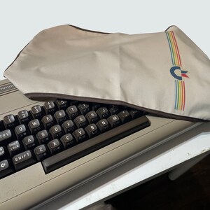 Sew Ready Graphite Grey Dust Cover – For Commodore 1702 Monitor & C64, Cotton Canvas