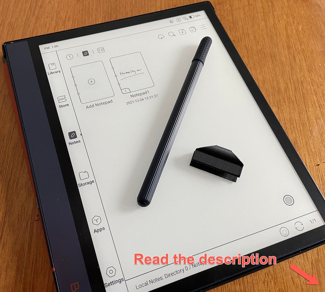 Pen Holder for Onyx Boox Note Air (all Versions) and Note 5