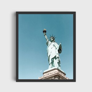 Statue of Liberty Wall Print, New York Wall Print, Wall Art, Color Wall Print, B&W Wall Print
