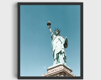 Statue of Liberty Wall Print, New York Wall Print, Wall Art, Color Wall Print, B&W Wall Print