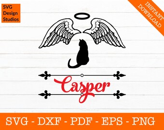 Download Cat Angel Svg Etsy PSD Mockup Templates