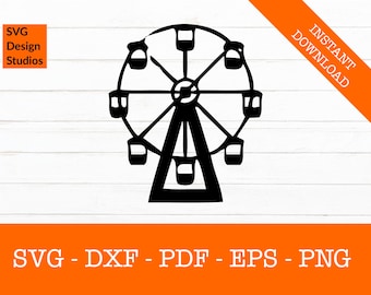 Download Ferris Wheel Svg Etsy PSD Mockup Templates