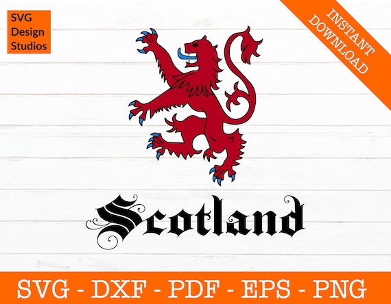 Scotland Svg, Lion Svg, Scottish Royal Flag Clipart SVG Cut File Png Dxf  Cricut Vector Clipart Design Instant Download - Etsy