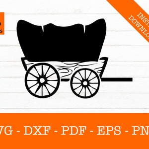 Stage Coach svg, Old West svg, Wagon svg, Texas Silhouette SVG Cut File - PNG - DXF - Cricut - Calcomanía Shape Vector Clipart - Descarga instantánea