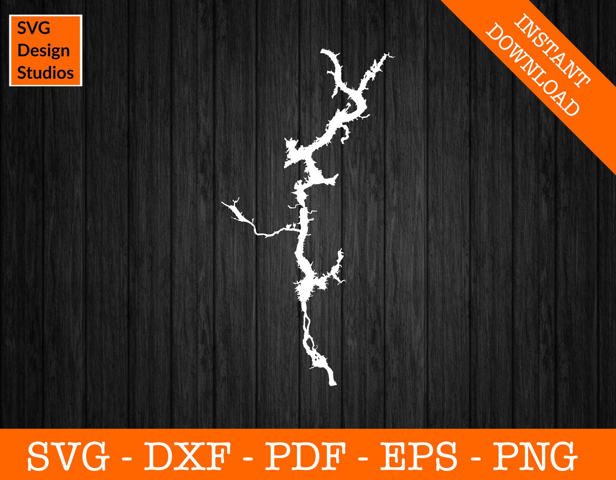 Lay Lake svg Alabama Lake Map Shape SVG Cut File PNG DXF Etsy España