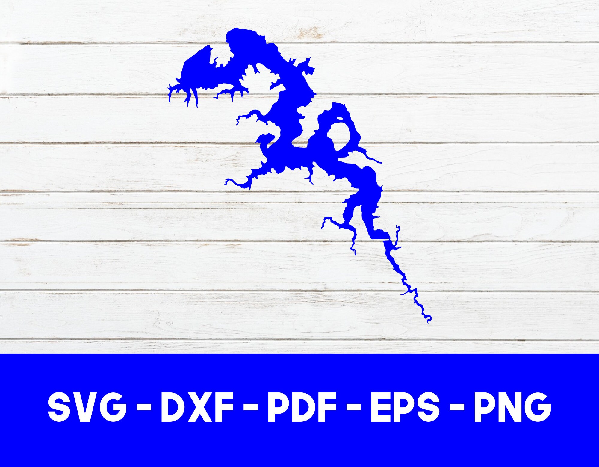 Evergreen Lake, Illinois Map Shape SVG Cut File PNG DXF Cricut