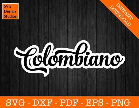 Colima Svg Lettering Retro Colombian Svg Colombiano Svg Colombia Flag Clipart - Etsy