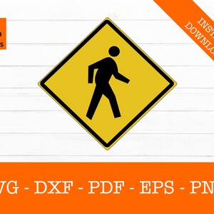 Pedestrian crossing symbol.ai Royalty Free Stock SVG Vector and