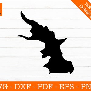 Candlewick Lake, Illinois Svg Cut File - PNG - DXF - Cricut - Zomer Vector Clipart