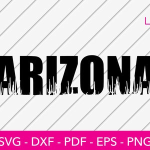 Arizona svg, Kaktus svg, Saguaro svg, Flagge svg, Zustandsflagge - geschnittene Datei - PNG - DXF - Cricut - Vektor Clipart - Design - Instant Download