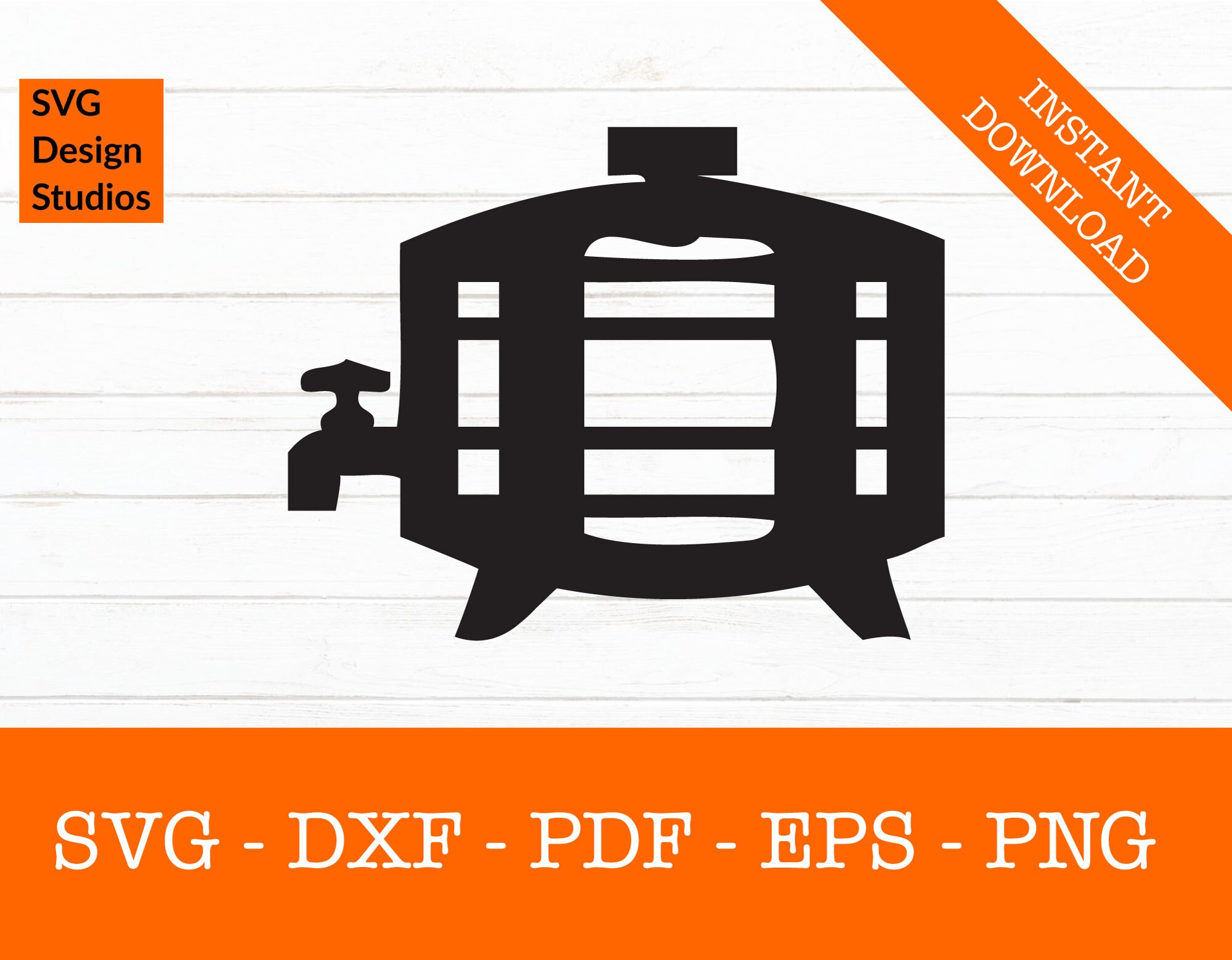 Beer Keg svg Keg Party svg Craft Brewery Svg Silhouette Shadow SVG Cut