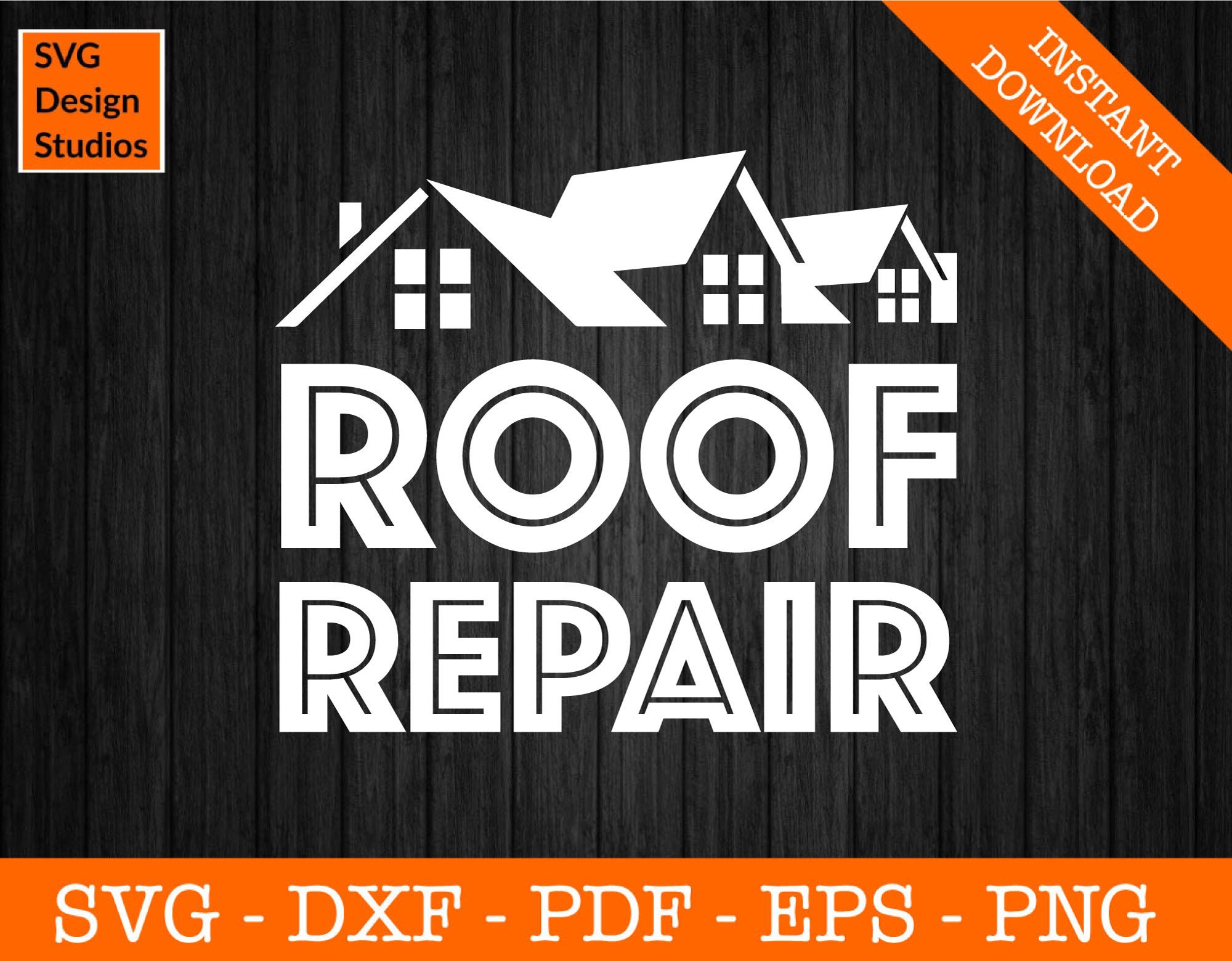 Roof Repair Logo Svg Roofing Svg Roofer Svg Eps Dxf Png | Etsy
