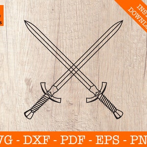 D&D Svg, Swords Svg, Role Playing Svg, Dice Svg, D20, Critical Hit, Crit, Cut File - PNG - DXF - Cricut - Vector Clipart - Instant Download