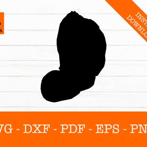 Newnans Lake, Gainesville Florida Shape SVG Cut File - PNG - DXF - Cricut - Vector Clipart - Design - Instant Download
