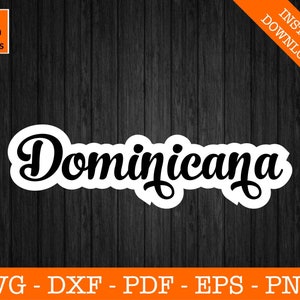 Dominican Svg, Dominicana Svg, Dominican Republic Svg, Dominican Flag Svg, Cut File - PNG - DXF - Cricut - Vector Clipart - Design