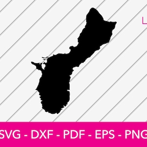 Guam Karte, Guam Karte, Guam Karte, SVG, Clipart, png, pdf, eps, dxf - Cricut - Vektor Clipart - Design