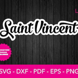 Retro Saint Vincent Svg, St Vincent Svg, St Vincent Svg, Caribbean Island Clipart SVG - Cut File - PNG - DXF - Cricut - Vector Clipart
