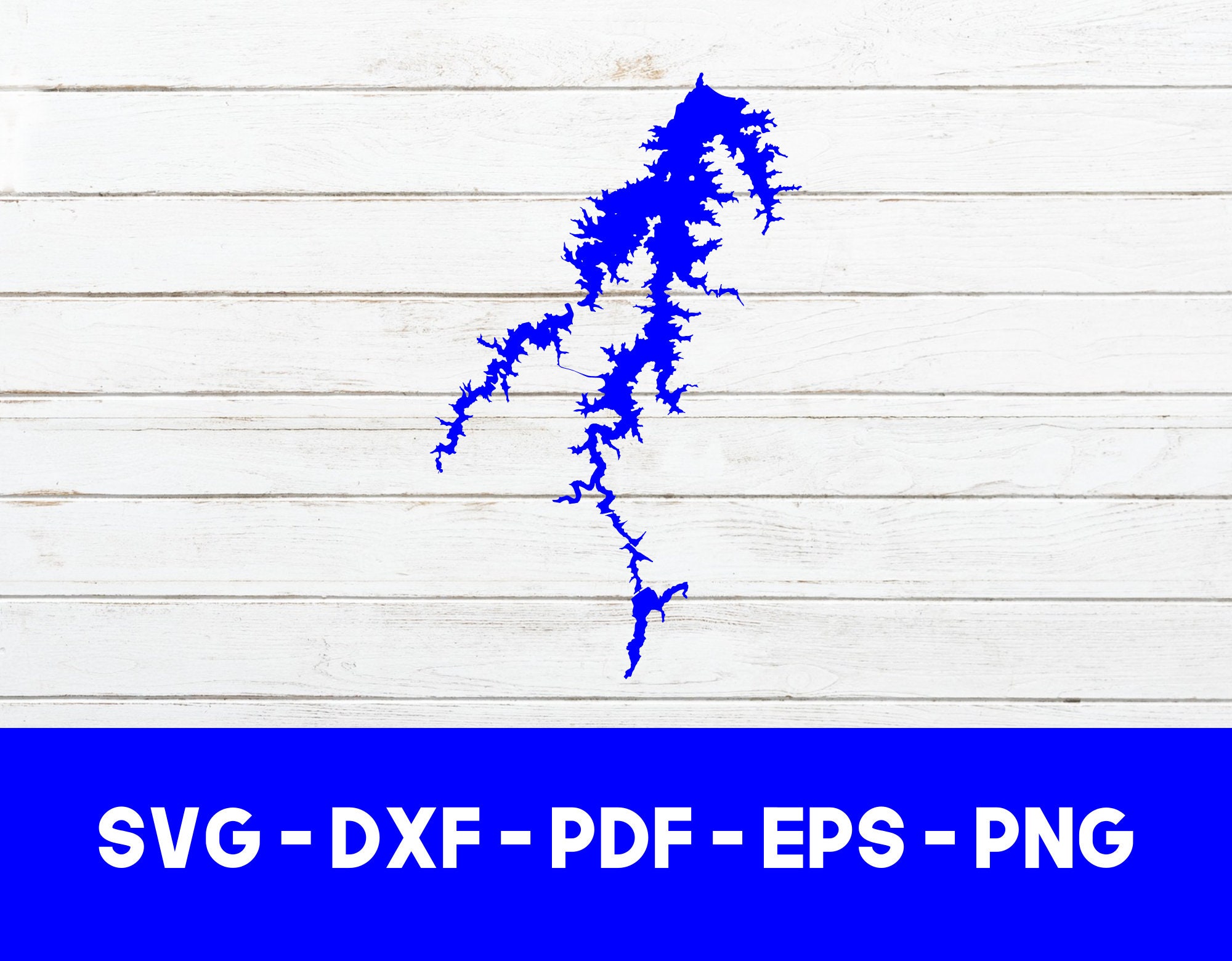 Belews Lake, North Carolina Map Shape SVG Cut File PNG DXF Cricut