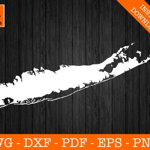 Long Island SVG, Long Island Umriss svg, New York svg, Long Island Karte svg, Vektor, digitaler Download, Cricut, Silhouette, Clip Art, Karten