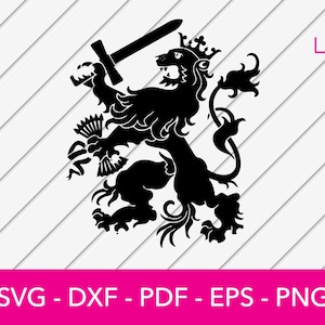 El Sello de los Países Bajos Svg, Bandera de los Países Bajos Holandeses, Insignia, Escudo de Armas Svg - Archivo de corte - PNG - DXF - Cricut Vector Clipart - Descarga instantánea