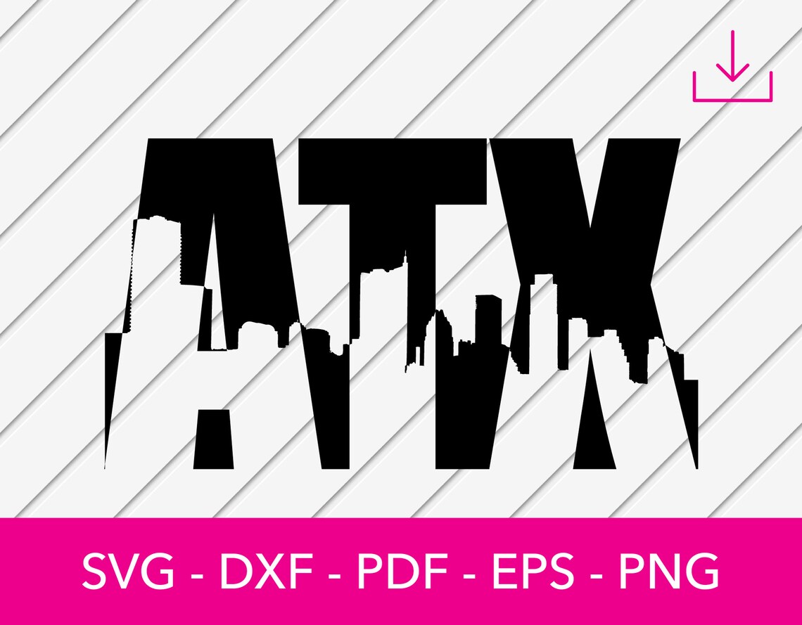 Austin Svg, Austin Texas Skyline Cityscape Silhouette SVG Cut File ...