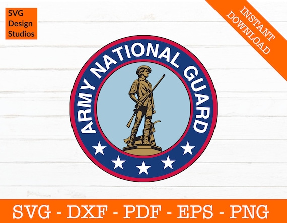 National Guard Logo Svg, US National Guard Svg, Reserves Svg, Silhouette Cut File - PNG DXF - Cricut - Vector Clipart - Instant Download