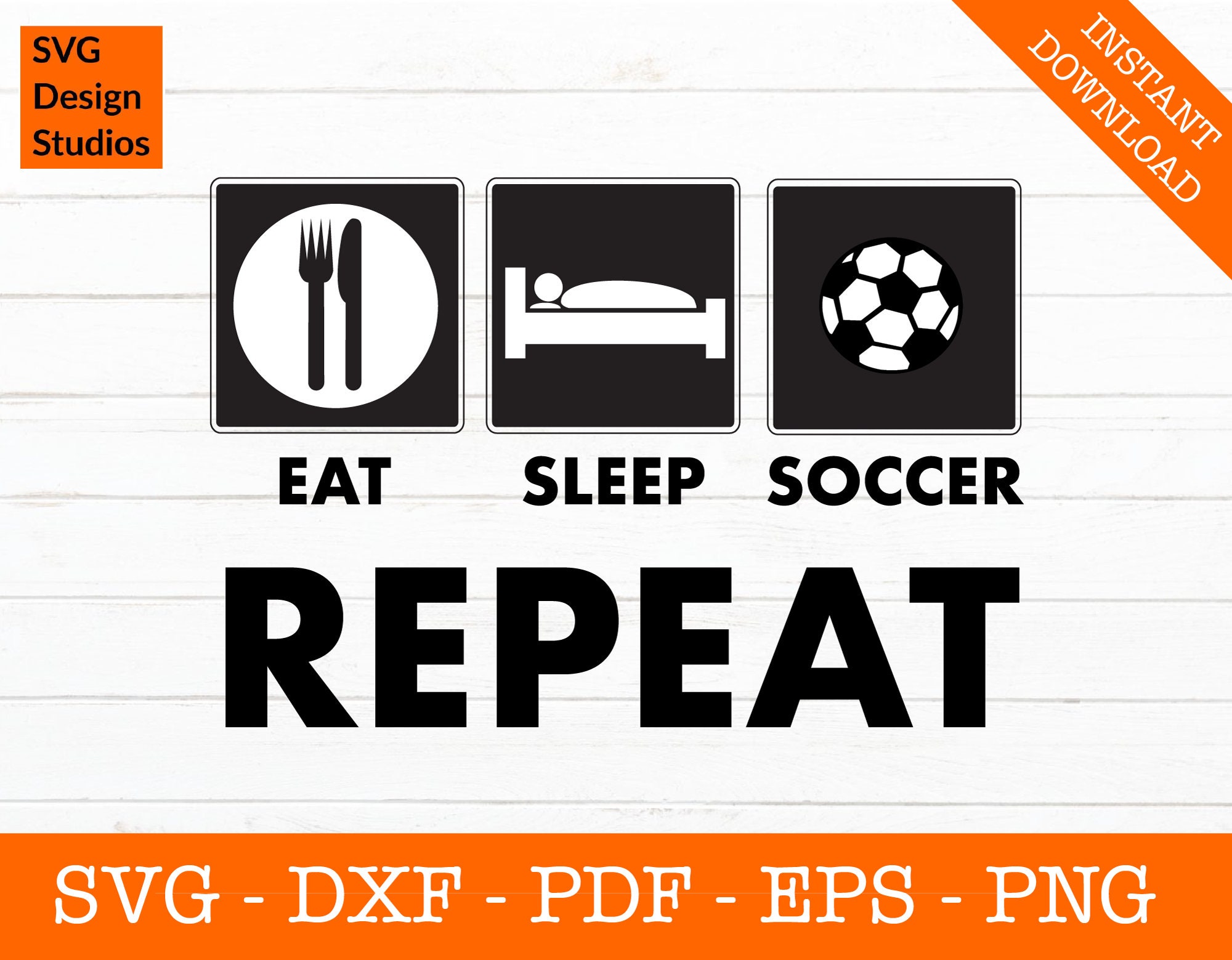 Eat Sleep Soccer Repeat Svg, Soccer Svg, Soccer Ball Svg, Silhouette ...