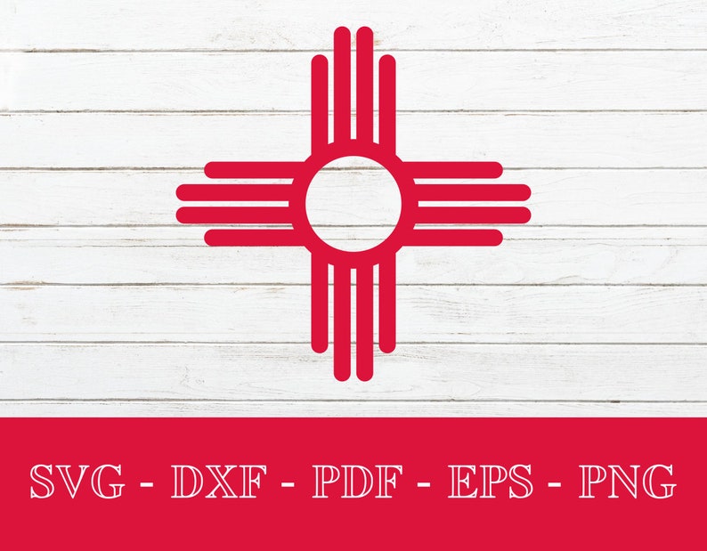 Download Clip Art Art Collectibles Cutter Template Vinyl Die Cut Commercial License Included New Mexico Zia Symbol Cross Shape Svg Cut File Dxf Cricut Clipart Png