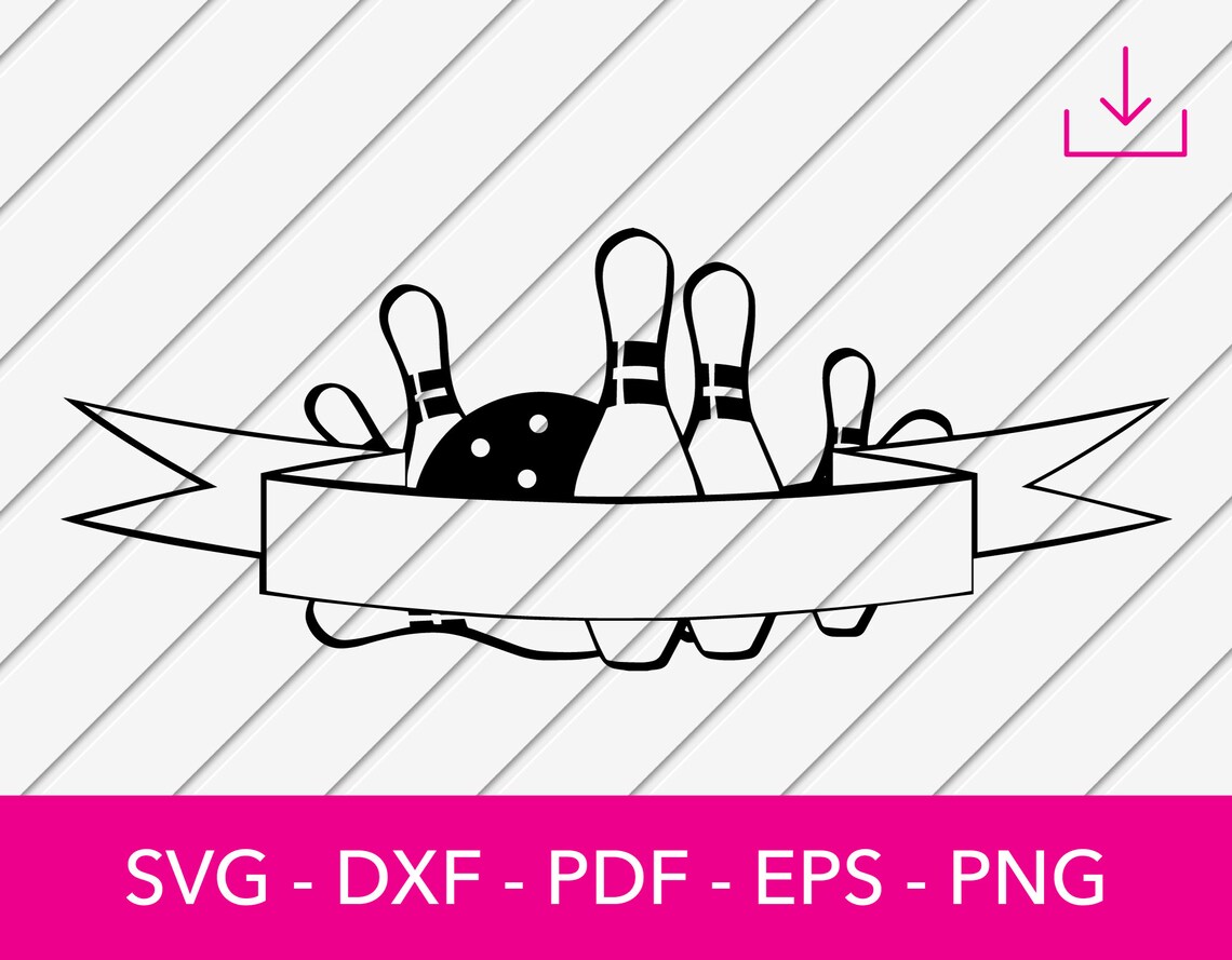 Nice Rack Bowling Svg Bowling Svg, Bowling Split Frame Svg, Bowling Name Frame, Silhouette ...