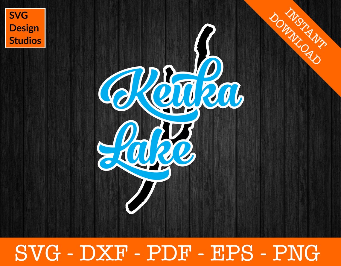 Keuka Lake Svg Keuka Lake New York Map Shape SVG Cut File Etsy
