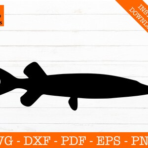 Northern Pike Svg, Fishing SVG, Pike svg, Fish svg, File - PNG - DXF - Cricut - Great Lakes - Clipart - Vinyl Die Cut - Cutter Template