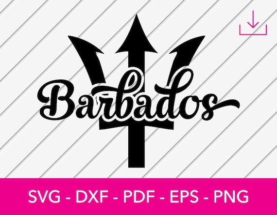 Barbados Svg, Barbados Trident Svg, Barbados Flag Svg, Clipart SVG - Cut File - PNG - DXF - Cricut - Vector - Design - Instant Download