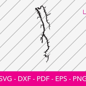 See Barkley SVG und Kentucky See Karte, Land zwischen den Seen, Kentucky SVG geschnitten Datei - PNG - DXF - Cricut - Sommer Vektor Clipart