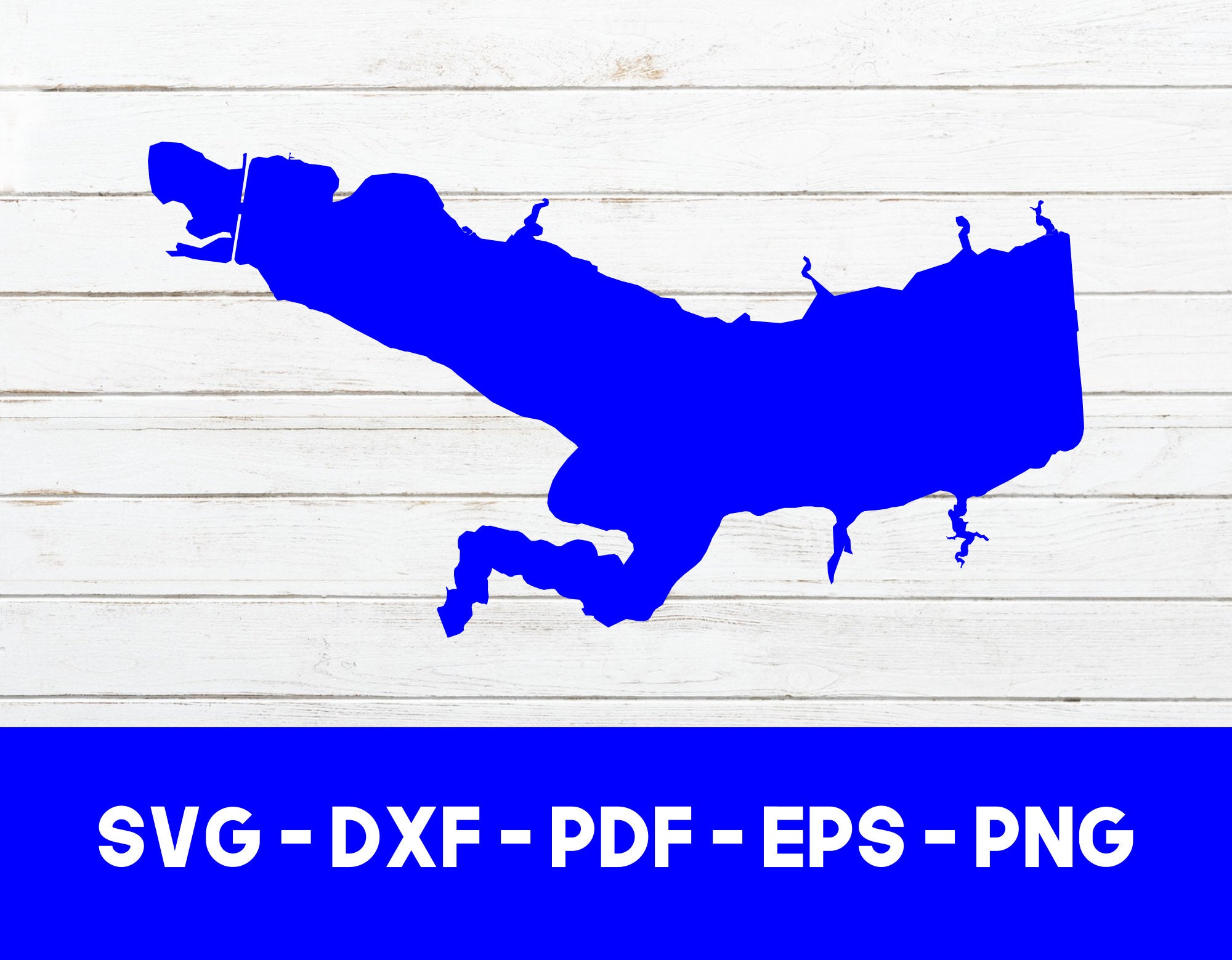 Harlan County Lake Nebraska Map Shape SVG Cut File PNG Etsy