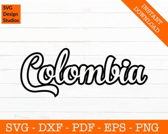 Retro Colombia Svg, Colombian Flag Svg, Colombia Flag Clipart, Classic - Cut File - PNG - DXF - Cricut - Vector Clipart - Design