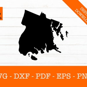 Il Bronx New York, New York Mappa Forma SVG File di taglio - png - DXF - Cricut - Clipart vettoriale - Design - Download istantaneo