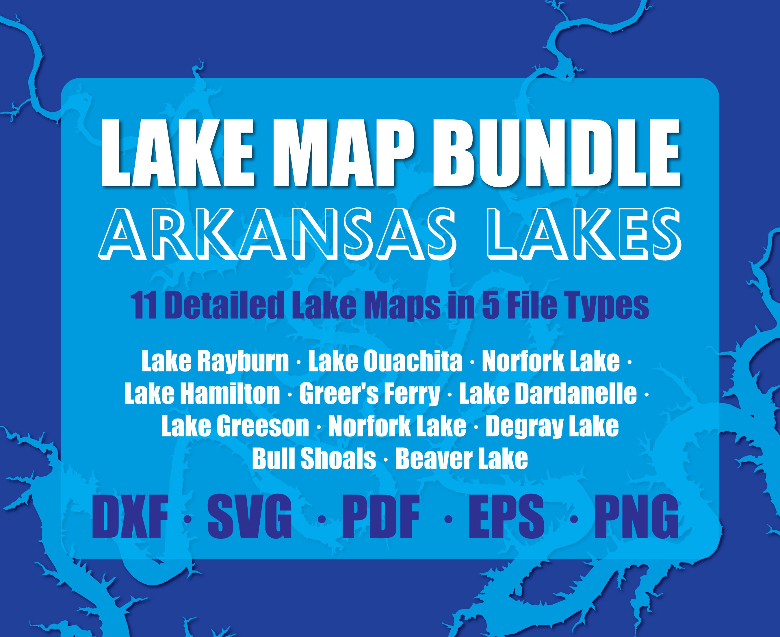 Explore the Beauty of Arkansas Lakes with Our SVG Bundle Contains
