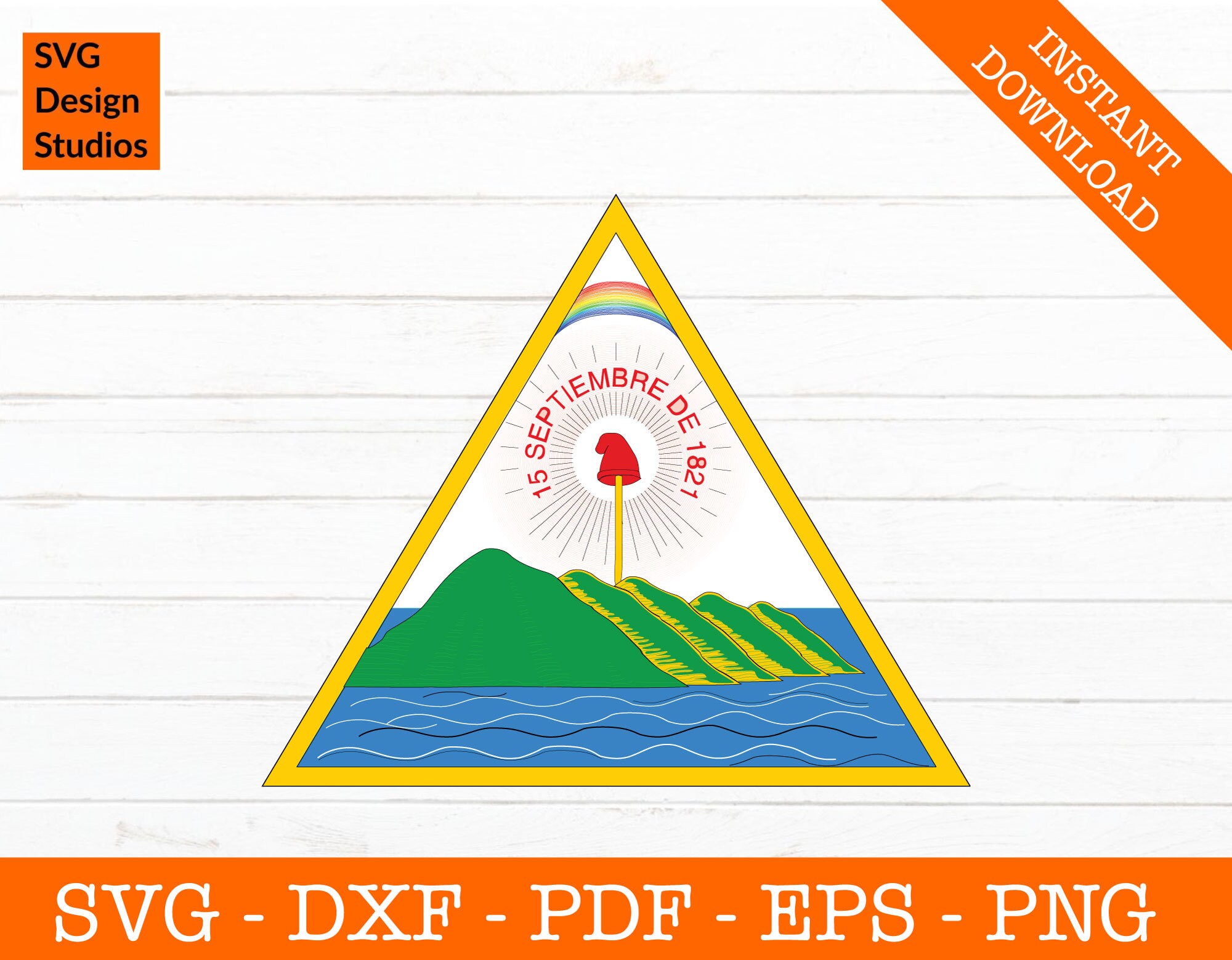 El Salvador Crest Svg, Seal, El Salvador National Flag Clipart SVG