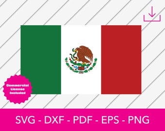 Mexican Flag Svg, Mexico Flag Svg, Mexican svg, Mexican Svg, Mexico Flag Clipart - Cut File - PNG - DXF - Cricut - Vector Clipart - Design