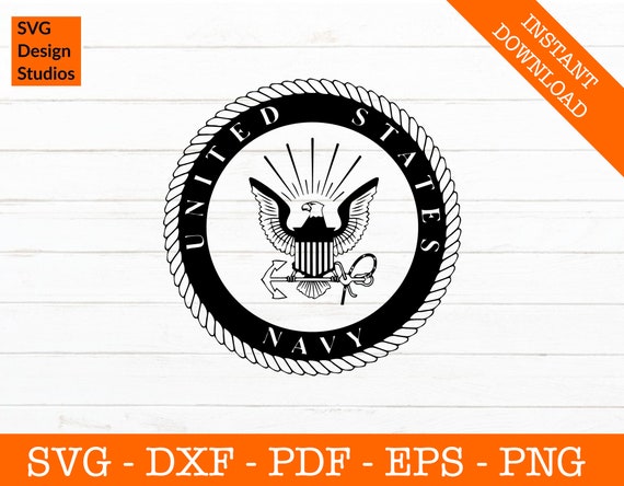 Navy Svg US Navy Logo Svg Navy Badge Svg Silhouette Cut - Etsy Israel