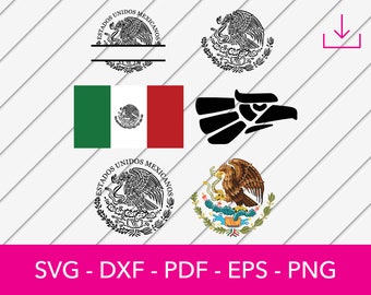 Mexican Pride SVG Bundle - Mexican Flag, Eagle, and More - Perfect for Cinco de Mayo and Mexican Independence Day - Instant Download