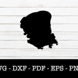 Mille Lacs Lake, Minnesota Karte Form SVG geschnitten Datei - PNG - DXF - Cricut - Sommer Vektor Clipart Download
