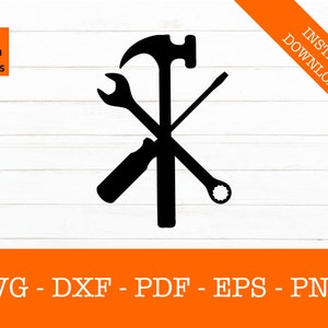 Handyman Logo Svg, Handyman Svg, Carpenter Logo Svg, Mechanic Svg, SVG Cut File - PNG - DXF - Cricut - Vector Clipart - Instant Download