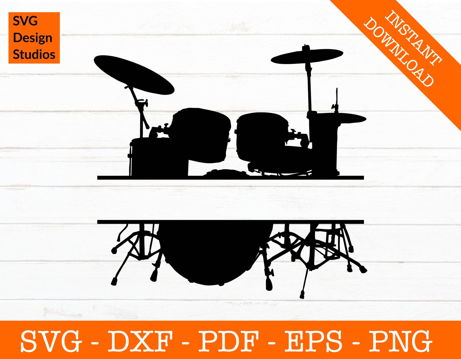 Drums Frame Drum Set Svg Drummer Svg Drumming Svg Split Etsy