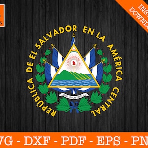 Salwador SVG, flaga Salwadoru SVG, Escudo de Salvador, flaga Salwadoru, Salwador PNG, Cricut, sylwetka, natychmiastowy plik do pobrania