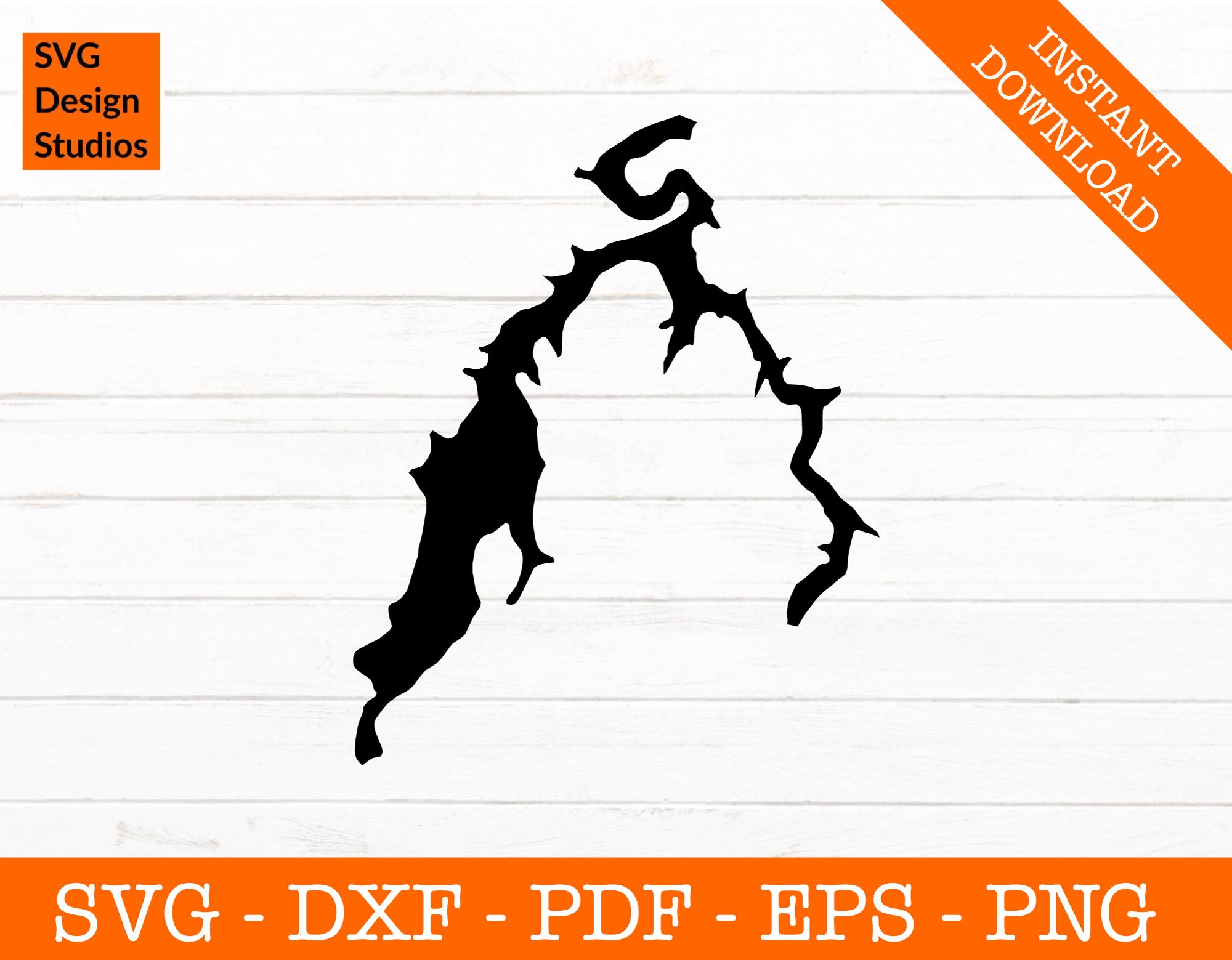 Lake Beshear Kentucky Map SVG Cut File PNG DXF Cricut Summer Vector Clipart