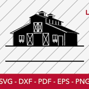 Schuur Svg, boerderij svg, boer Svg, schuur deur Svg, boerenerf Svg silhouet SVG gesneden bestand - PNG - DXF - Cricut - Decal vorm Vector Clipart