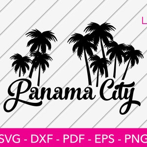 Ciudad de Panamá Svg, Florida Svg, Beach Svg Logo Svg, Cricut, Glowforge, Archivos de sublimación Vector Clipart - Descarga instantánea