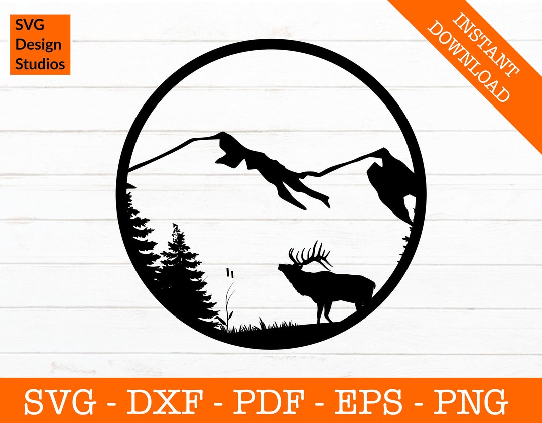 Elk Svg, Deer Hunting Svg, Adventure Svg, Camping Svg, Outdoor Svg, SVG