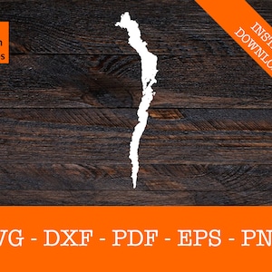 See Windermere, England Vereinigtes Königreich Karte Form SVG geschnitten Datei - PNG - DXF - Cricut - Sommer Vektor Clipart